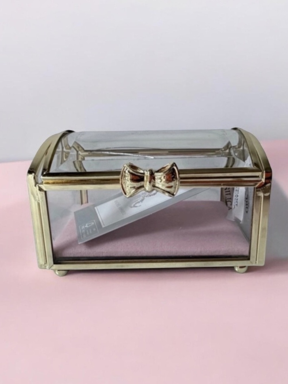 Gold and Glass Jewelry Box